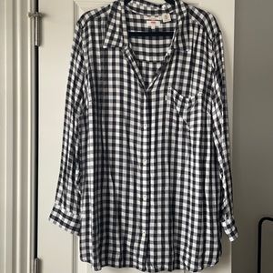 Levi’s Plus Size Boyfriend Fit Flannel Shirt
